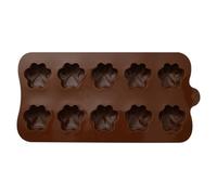 Paw Molds Silicone - Cute Paw Print Baking Mold | Flexible Non Stick Food Grade Tray, 10 Cavity Dog Puppy Treat Cookie Mold, Oven Safe Pet Animal Shape Accessory for Kitchen Chocolate Crafts