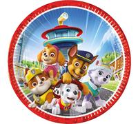 Paw Patrol 8 grandes assiettes Rescue Heroes
