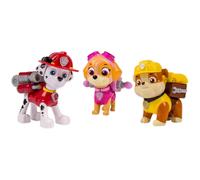 Paw Patrol Action Pack Pups Ensemble de 3 figurines Marshall Skye Rubble