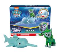 PAW Patrol , Aqua Pups, Figurines articulées Rocky and Sawfish, jouets pour enfants à partir de 3 ans