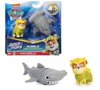 Paw Patrol, Aqua Pups Ensemble de Figurines d'action Rubble and Hammerhead Jouets pour Enfants à partir de 3 Ans