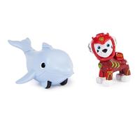 Paw Patrol, Aqua Pups Ensemble de Figurines Marshall et Dauphin pour Enfants à partir de 3 Ans