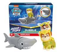 Paw Patrol, Aqua Pups Ensemble de Figurines Rubble et Hammerhead - Jouets pour Enfants à partir de 3 Ans