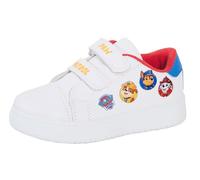 PAW Patrol Baskets décontractées pour enfants garçons filles blanc facile à fixer, Multicolore blanc., 31 EU