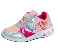 Paw Patrol Baskets lumineuses pour filles Skye avec lumières clignotantes Chaussures de sport Escarpins Baskets LED, rose, 28 EU
