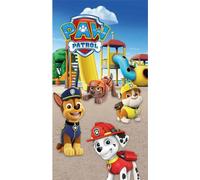 BrandMac Paw Patrol Playground Serviette 100 % coton 140 x 70 cm - Serviette de bain ultra douce et grande pour filles et garçons - Serviettes de plage pour tout-petits pour la natation, la douche, la