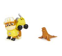 PAW Patrol, Big Truck Pups, Figurine articulée Ruben avec drone de sauvetage à clipser, centre de commande et animal, pour les enfants à partir de 3 ans
