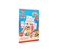 PAW PATROL Bloc de peinture aquarelle avec pinceau | 24 pages | Livre de coloriage à l'eau pour enfants | Produit sous licence Nickelodeon