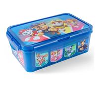 PAW Patrol boîte à goûter pour enfants avec compartiments - boîte bento anti-fuite pour garçons - lunchbox en plastique sans BPA avec fermeture à clip - boîte repas et snackbox pour la garderie