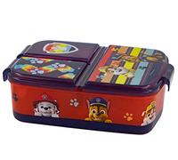 PAW PATROL Boîte à Lunch pour Enfants avec 3 Compartiments - Boîte à Repas en Plastique avec Fermeture à Clip - pour Maternelle, école et Loisirs