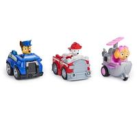 PAW PATROL, Bolide de Sauvetage Deluxe (Deluxe Rescue Racers) avec Moteur à rétraction - Assorti - Choix aléatoire du Personnage