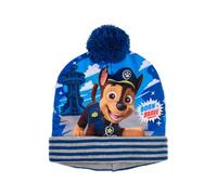 Paw Patrol Bonnet d'hiver à pompon pour garçon, bleu clair, 54