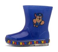 Paw Patrol Bottes en caoutchouc pour garçons - Bottes lumineuses pour enfants pour les jours de pluie - Chaussures imperméables Chase et Marshall Pups pour enfants, bleu, 30 EU