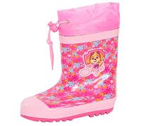 Paw Patrol Bottes en caoutchouc Skye pour filles avec nœud et doublure chaude, multicolore, 30 EU