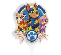 Paw Patrol bougie d'anniversaire décoration de gâteau multicolore 7,5 cm
