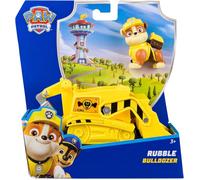 Paw Patrol Bulldozer De Rubble Véhicule De Base Et Personnage Inclus 3+ Ans