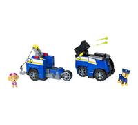 PAW Patrol, Camion de pompier 2-en-1 de Marcus transformable Split-Second avec 2 figurines à collectionner