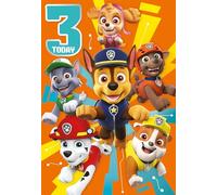 Danilo Promotions LTD Paw Patrol Carte d'anniversaire officielle 3 ans
