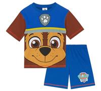 Paw Patrol Chase de La Pat' Patrouille - Ensemble de Pyjama à Manches Courtes pour Les Enfants - 100% Coton - 18-24 Mois: 92cm