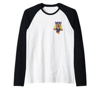 Paw Patrol Chase Hero Jump Pose Manche Raglan