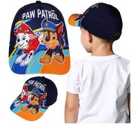 Paw Patrol Chase, Marshall Casquette de baseball bleu marine pour garçon pour l'été, casquette de baseball ajustable 54 54 cm