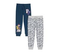 Paw Patrol Chase & Marshall Lot de 2 pantalons de survêtement pour garçon, bleu marine, 6-7 Ans