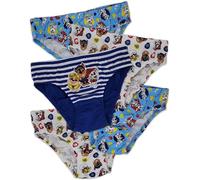 Paw Patrol - Chase, Marshall & Rubble - 5 Culottes Slips en Coton pour garçons Culotte sous-vêtements - 5-6 Ans: 116cm