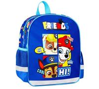 Paw Patrol Chase Marshall Rubble Blue sac à dos préscolaire pour garçon, réfléchissant 31x25x9cm