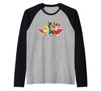 Paw Patrol Chase Marshall Rubble Rescue Action Team Illustration Manche Raglan