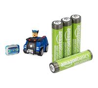 Paw Patrol Chase RC, Voiture Police, 3+ Ans, & Piles AAA Rechargeables Amazon Basics 4 pcs, 850mAh