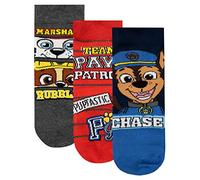 Paw Patrol - Chaussettes Pack de 3 - La Pat'Patrouille - Garcon - Multicolore - EU 27-30 (Taille fabricant UK 9-12)