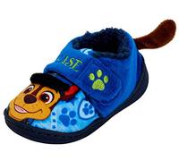 Paw Patrol Chaussons pour garçons, Chase, ruban anti-déchirure bleu, taille 8 UK 26 EU