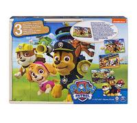 Paw Patrol - Coffret 3 Puzzles en Bois de la Pat Patrouille - 28,5x21,4cm