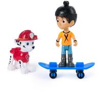 PAW Patrol , Coffret de figurines Marshall & Daring Danny X avec skateboard, jouets pour garçons et filles à partir de 3 ans
