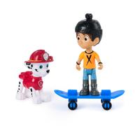 PAW Patrol , Coffret de figurines Marshall & Daring Danny X avec skateboard, jouets pour garçons et filles à partir de 3 ans