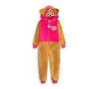 Paw Patrol Combinaison Pyjama à Capuche Rose et Marron Skye pour Filles | Vêtement d'intérieur zippé à Manches Longues en matière Douce Confortable pour la Maison et la Nuit