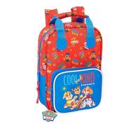 PAW PATROL COOL - Sac à dos pour enfant, avec poignées, adaptable au chariot, idéal pour les enfants de différents âges, confortable et polyvalent, qualité et résistance, 20 x 8 x 28 cm, Rouge, bleu