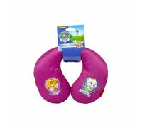 Paw Patrol Coussin cervical rose Pat' Patrouille avec les personnages Skye et Everest. Excellent confort pour les longs trajets en voiture.