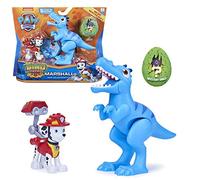 PAW PATROL Dino Rescue Action Pack | Set avec Figurine et Dinosaure | Pat Patrouille, Figure:Marshall
