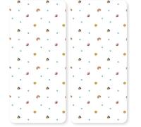 Paw Patrol Drap Housse Junior Officiel, Design Missions, avec Skye, Chase et Rubble, Conçu pour Lits de bébé Junior, Polyester Doux avec Bord élastique, Chambre d’Enfant (Lot de 2)