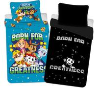 Paw Patrol Enfants Parure de lit 135x200 80x80 - Coton Ryder Effet lumineux