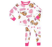Paw Patrol Ensemble De Pyjamas Fille Bien Ajusté Skye Blanc 6-7 Ans