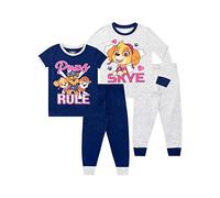 Paw Patrol - Ensemble De Pyjamas Lot de 2 Bien Ajusté - Pat' Patrouille - Fille - Multicolore - 4-5 Ans