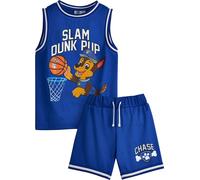 Paw Patrol - Ensemble haut et short pour garçon NS8279 (116) (Bleu)