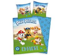 Paw Patrol Explore Ensemble De Literie Réversible 2 Pièces 135x200cm 80x80cm