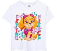 Paw Patrol - "Feeling Fierce" T-shirt pour fille NS7784 (128) (Blanc)