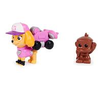 PAW Patrol , Big Truck Pups, Figurine articulée Stella avec drone de sauvetage à clipser, centre de commande et animal, pour les enfants à partir de 3 ans