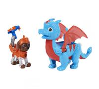 PAW Patrol , Figurines articulées Rescue Knights Zuma and Dragon Ruby, jouets pour enfants à partir de 3 ans