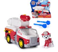 Paw Patrol - Pat Patrouille - Véhicule Figurine Marcus Fire Rescue Mission Pompiers - Voiture Figurine À Collectionner - 2 Projectiles - Pat Patrouille Jouet - Voiture Enfant - Jouet Enfant 3 Ans Et +