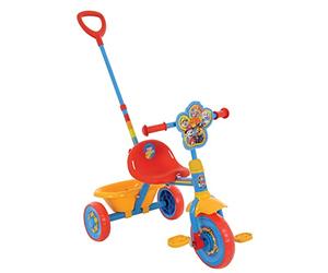 Paw Patrol First Ride On Trike, jouet pour enfants avec poignée réglable, embrayage à pied facile à changer, pneu anti-perçage, cadre en acier, garde-boue avant, rangement